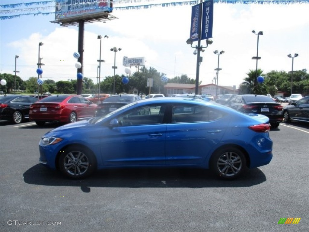 2017 Elantra SE - Electric Blue / Gray photo #4