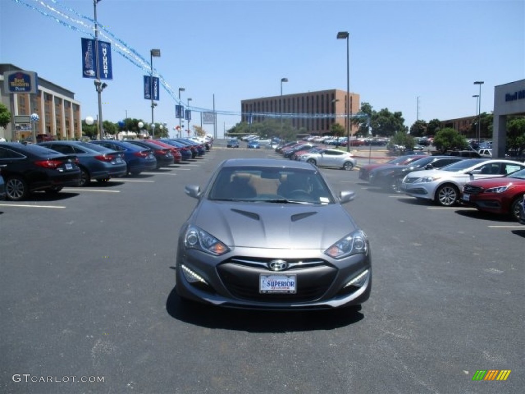 2016 Genesis Coupe 3.8 Ultimate - Empire State Gray / Tan photo #2