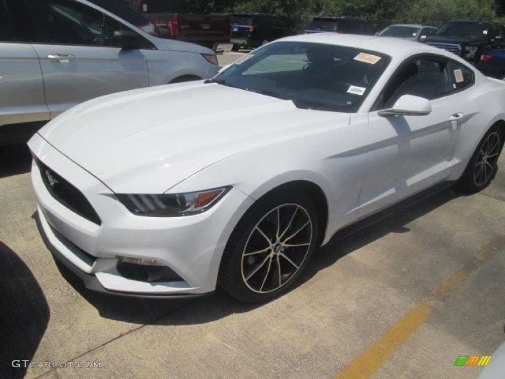 2016 Mustang EcoBoost Coupe - Oxford White / Ebony photo #10