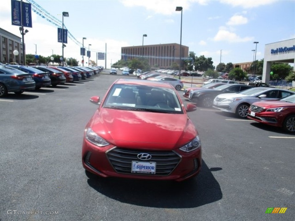 2017 Elantra Limited - Red / Beige photo #2