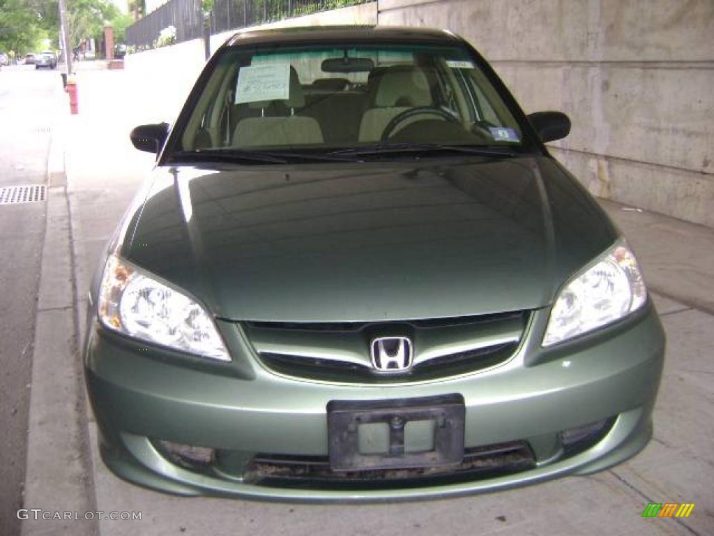 2004 Civic LX Sedan - Galapagos Green / Ivory Beige photo #2