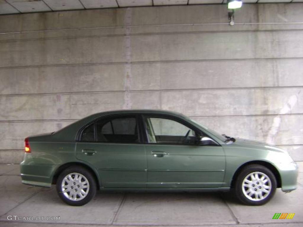 2004 Civic LX Sedan - Galapagos Green / Ivory Beige photo #5