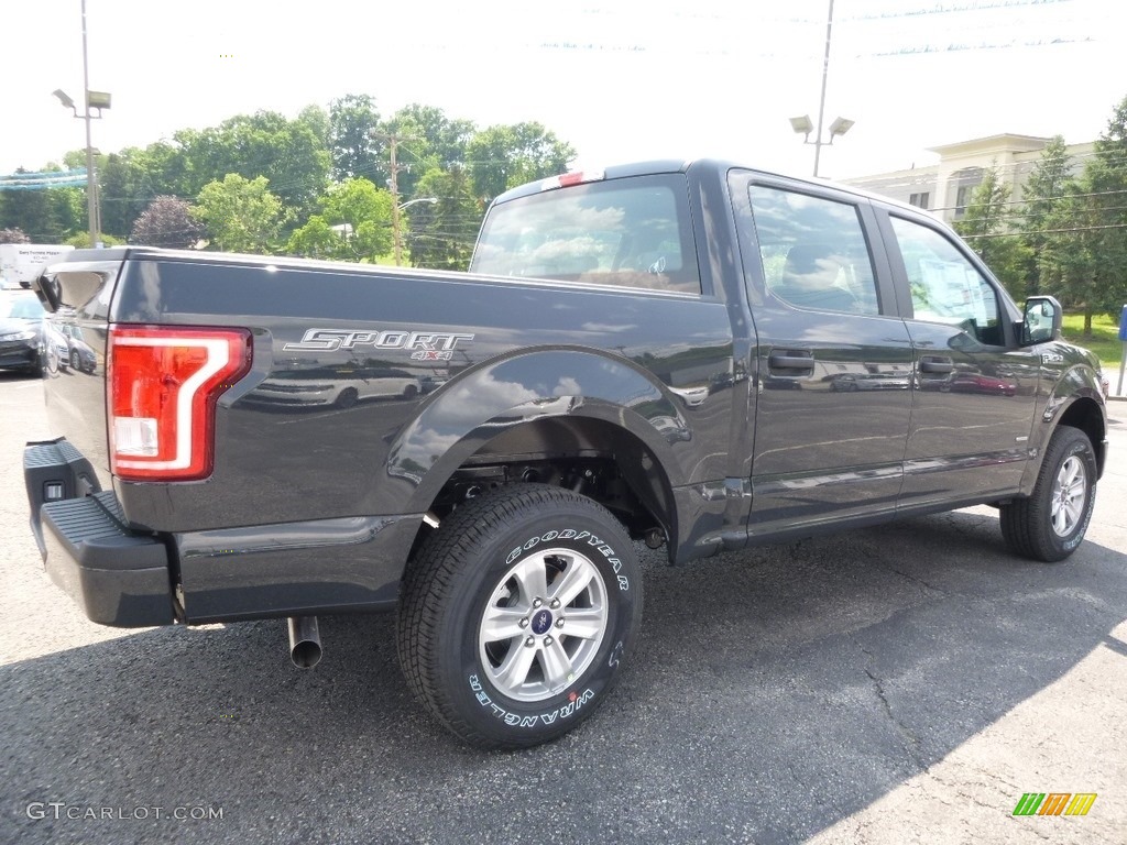 2016 F150 XL SuperCrew 4x4 - Lithium Gray / Medium Earth Gray photo #2