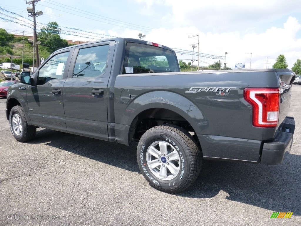 2016 F150 XL SuperCrew 4x4 - Lithium Gray / Medium Earth Gray photo #3