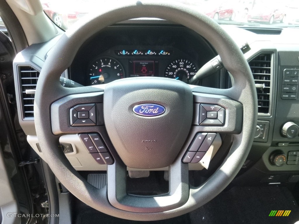 2016 F150 XL SuperCrew 4x4 - Lithium Gray / Medium Earth Gray photo #12