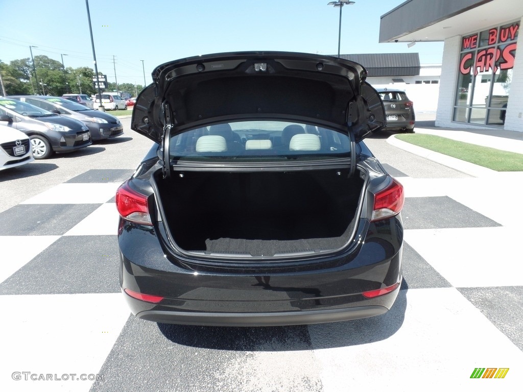 2014 Elantra Limited Sedan - Black / Beige photo #5