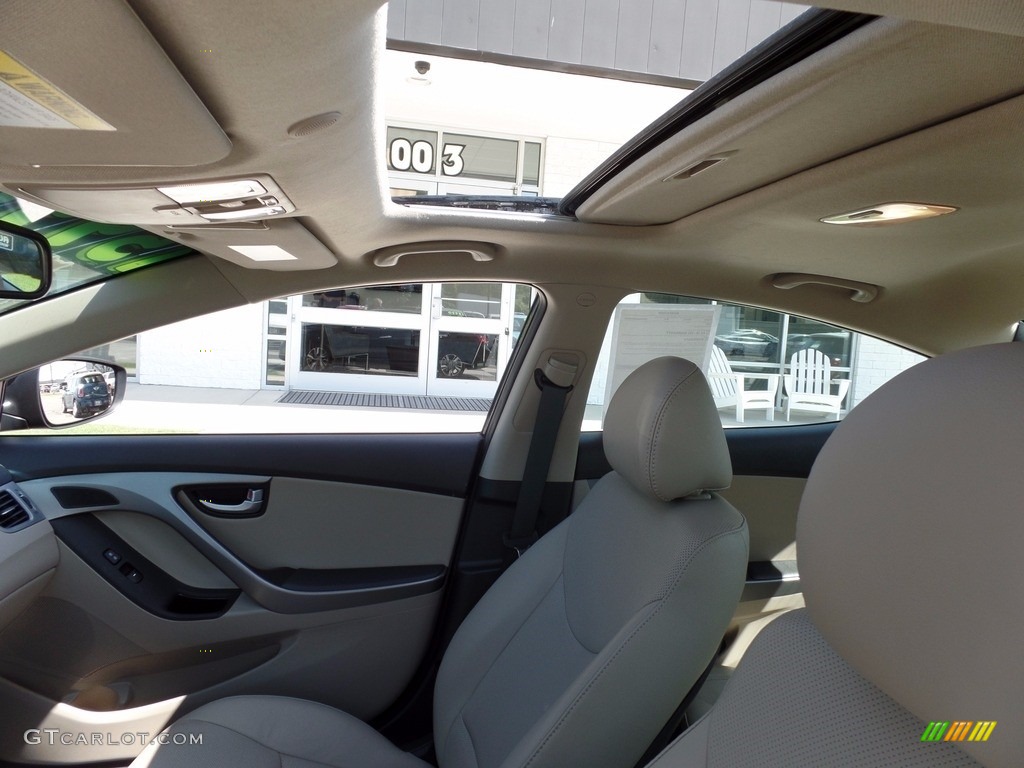 2014 Elantra Limited Sedan - Black / Beige photo #11