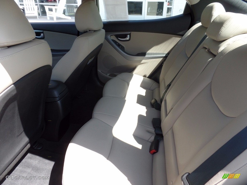 2014 Elantra Limited Sedan - Black / Beige photo #12