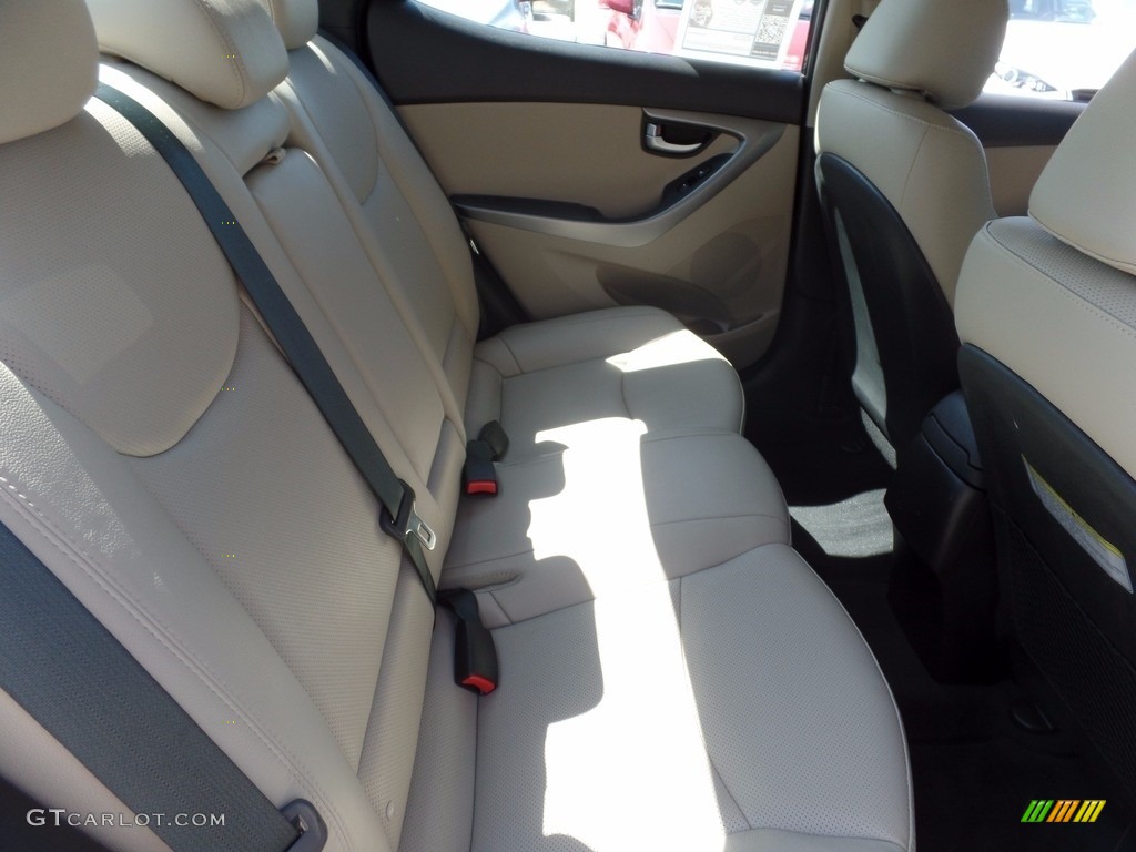 2014 Elantra Limited Sedan - Black / Beige photo #14