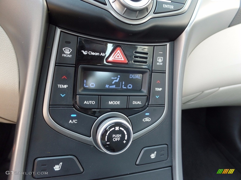 2014 Elantra Limited Sedan - Black / Beige photo #19