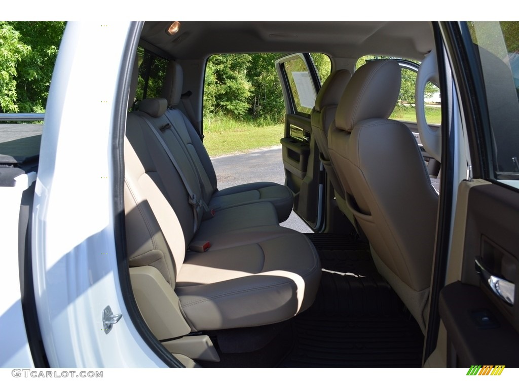 2012 Ram 1500 Laramie Crew Cab 4x4 - Bright White / Light Pebble Beige/Bark Brown photo #30