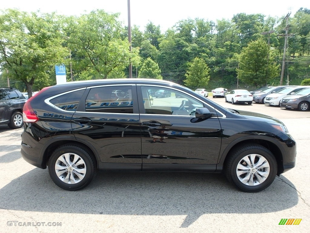 2014 CR-V EX-L AWD - Crystal Black Pearl / Black photo #6