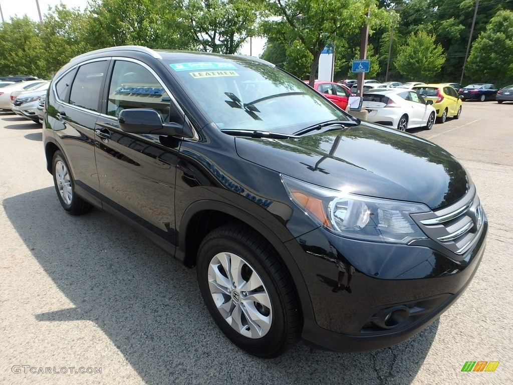 2014 CR-V EX-L AWD - Crystal Black Pearl / Black photo #7