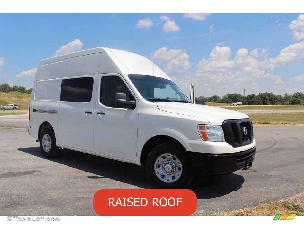 2012 NV 2500 HD S High Roof - Blizzard White / Charcoal photo #1