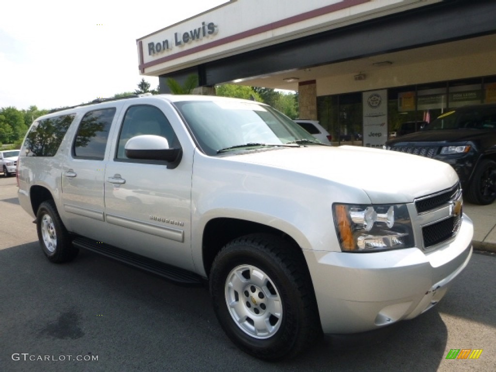 2011 Suburban LT 4x4 - Sheer Silver Metallic / Light Cashmere/Dark Cashmere photo #10