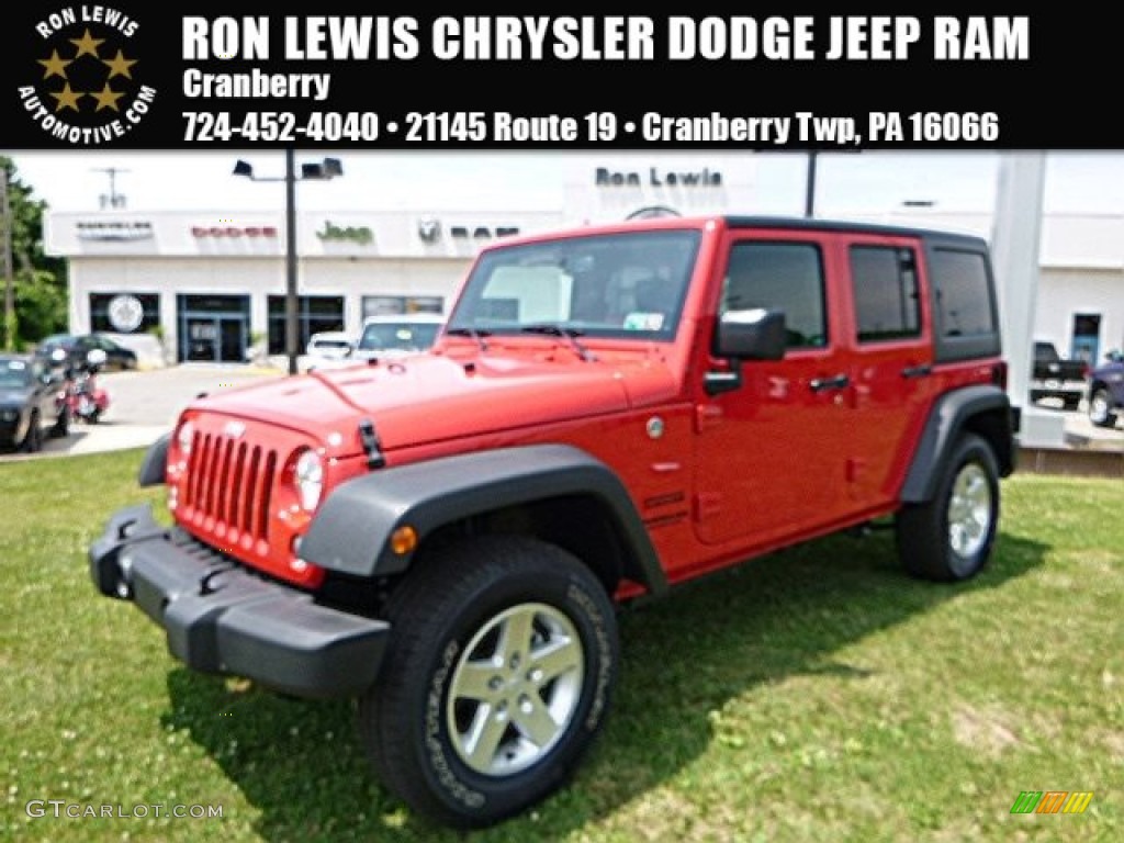 Firecracker Red Jeep Wrangler Unlimited