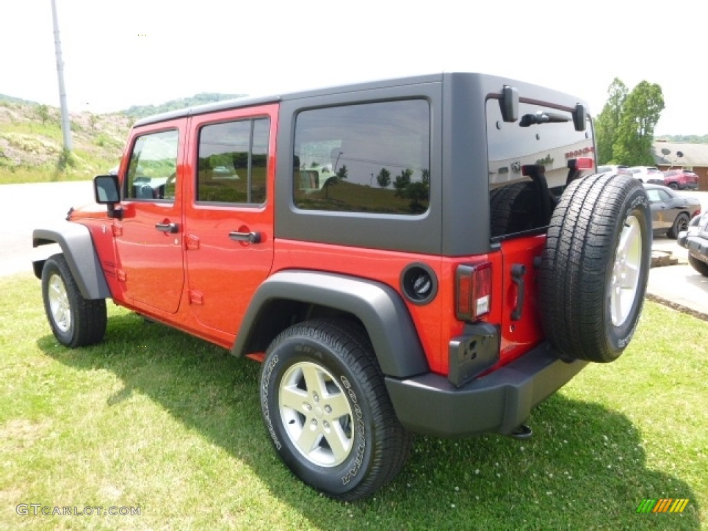 2016 Wrangler Unlimited Sport 4x4 - Firecracker Red / Black photo #5