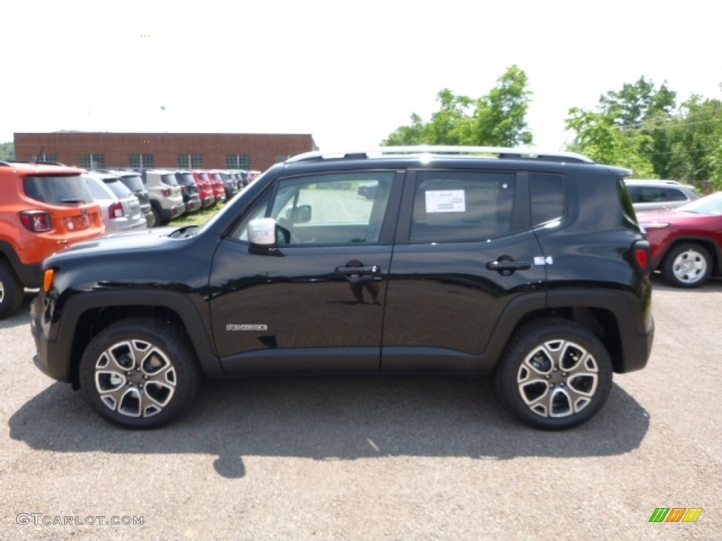 2016 Renegade Limited 4x4 - Black / Black photo #3