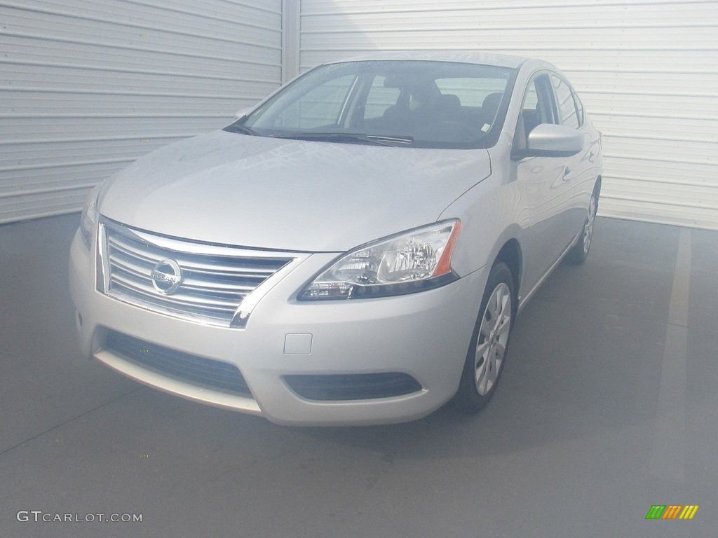 2014 Sentra SV - Brilliant Silver / Charcoal photo #4