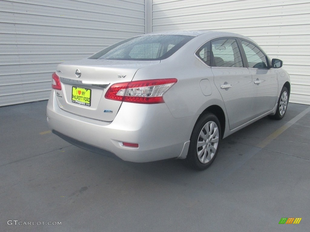 2014 Sentra SV - Brilliant Silver / Charcoal photo #9