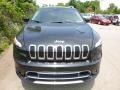 2016 Brilliant Black Crystal Pearl Jeep Cherokee Overland 4x4  photo #11