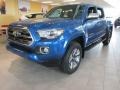 Blazing Blue Pearl 2016 Toyota Tacoma Limited Double Cab 4x4 Exterior
