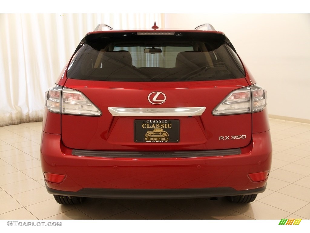 2012 RX 350 AWD - Matador Red Metallic / Parchment photo #18