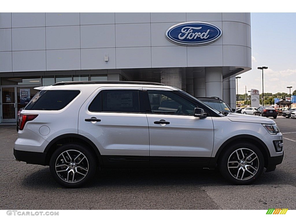 2016 Explorer Sport 4WD - Ingot Silver Metallic / Ebony Black photo #2