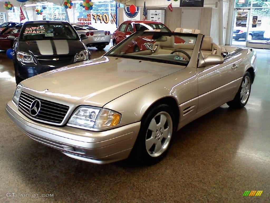 2000 SL 500 Roadster - Desert Silver Metallic / Shell photo #1