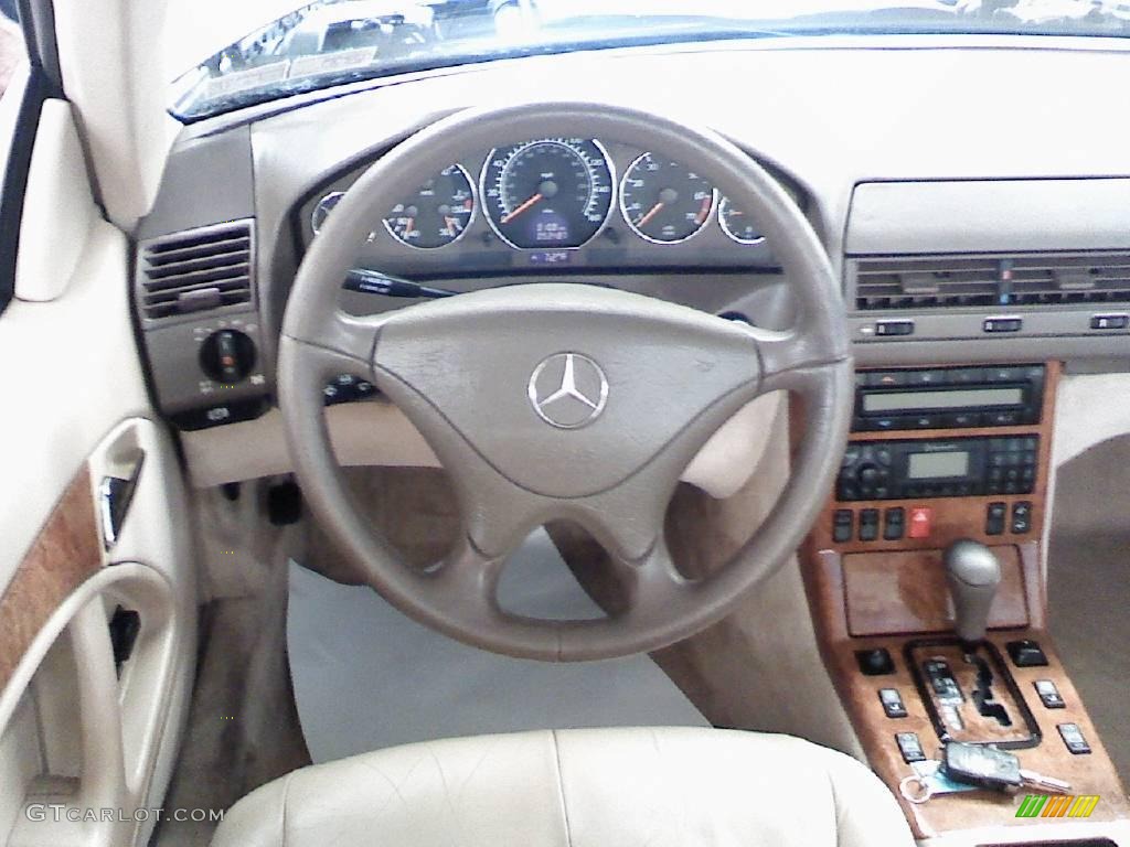 2000 SL 500 Roadster - Desert Silver Metallic / Shell photo #12