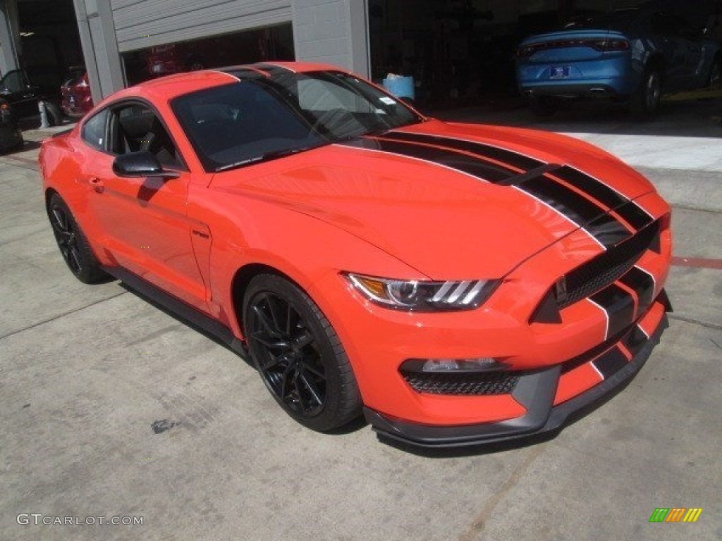 2016 Mustang Shelby GT350 - Competition Orange / Ebony photo #1