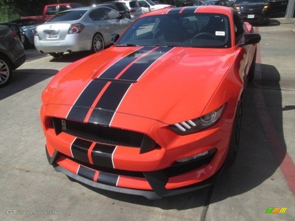 2016 Mustang Shelby GT350 - Competition Orange / Ebony photo #14