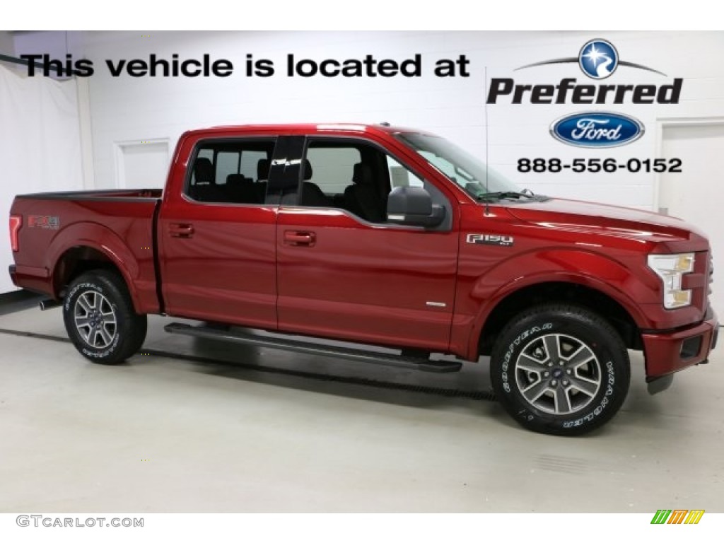 2016 F150 XLT SuperCrew 4x4 - Ruby Red / Black photo #1