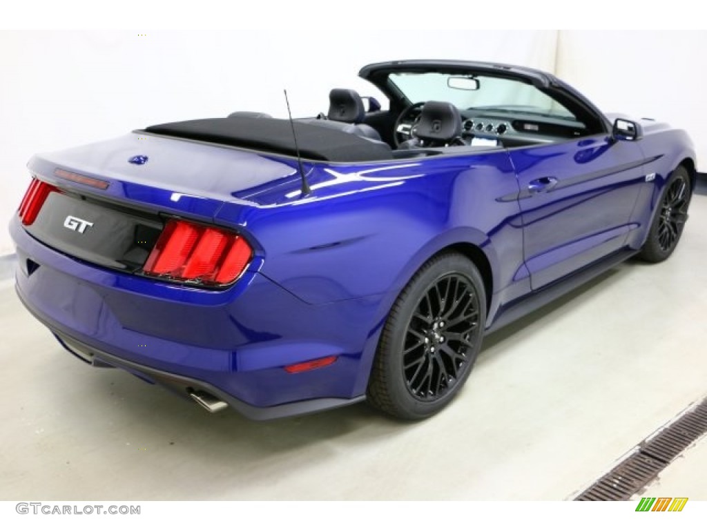 2016 Mustang GT Premium Convertible - Deep Impact Blue Metallic / Ebony photo #4