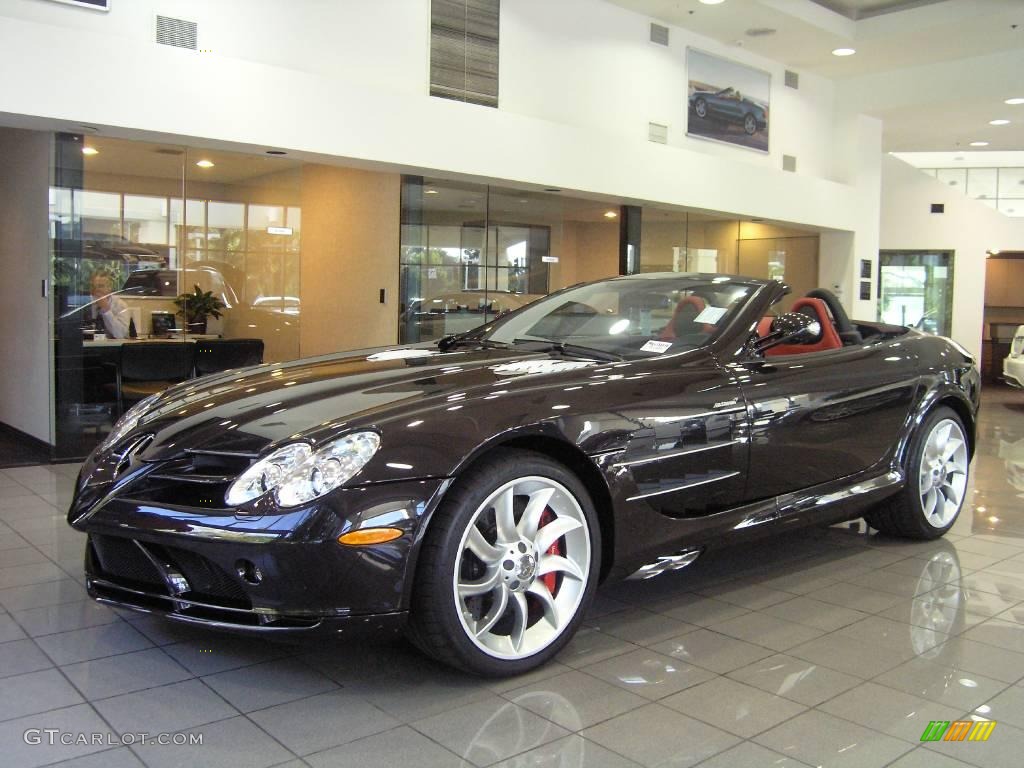 Crystal Cassiterite Black Metallic 2009 Mercedes-Benz SLR McLaren Roadster Exterior Photo #11385352
