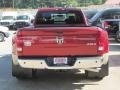 2011 Deep Cherry Red Crystal Pearl Dodge Ram 3500 HD Laramie Longhorn Mega Cab 4x4 Dually  photo #7