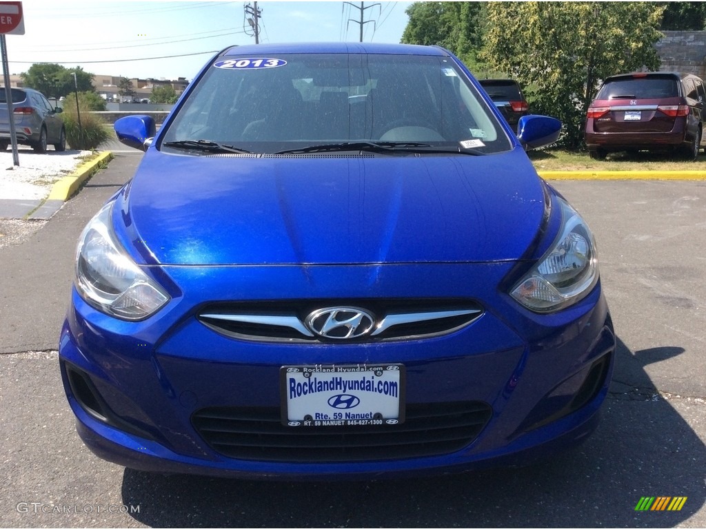 2013 Accent GS 5 Door - Marathon Blue / Gray photo #2