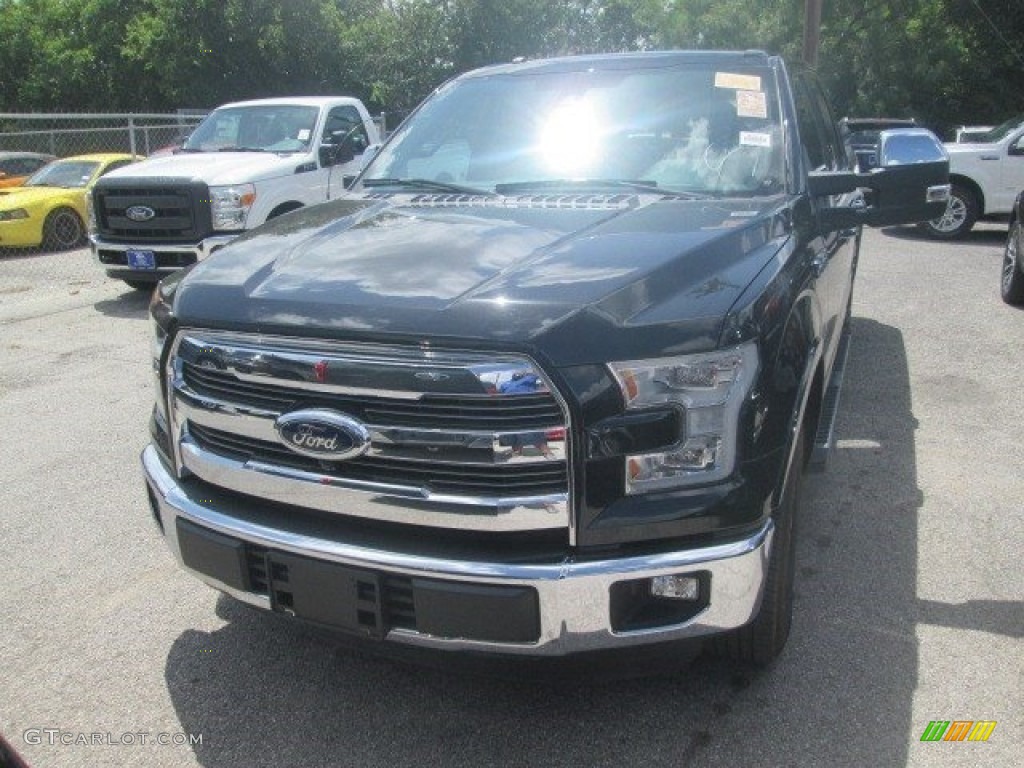 2016 F150 Lariat SuperCrew - Shadow Black / Black photo #11