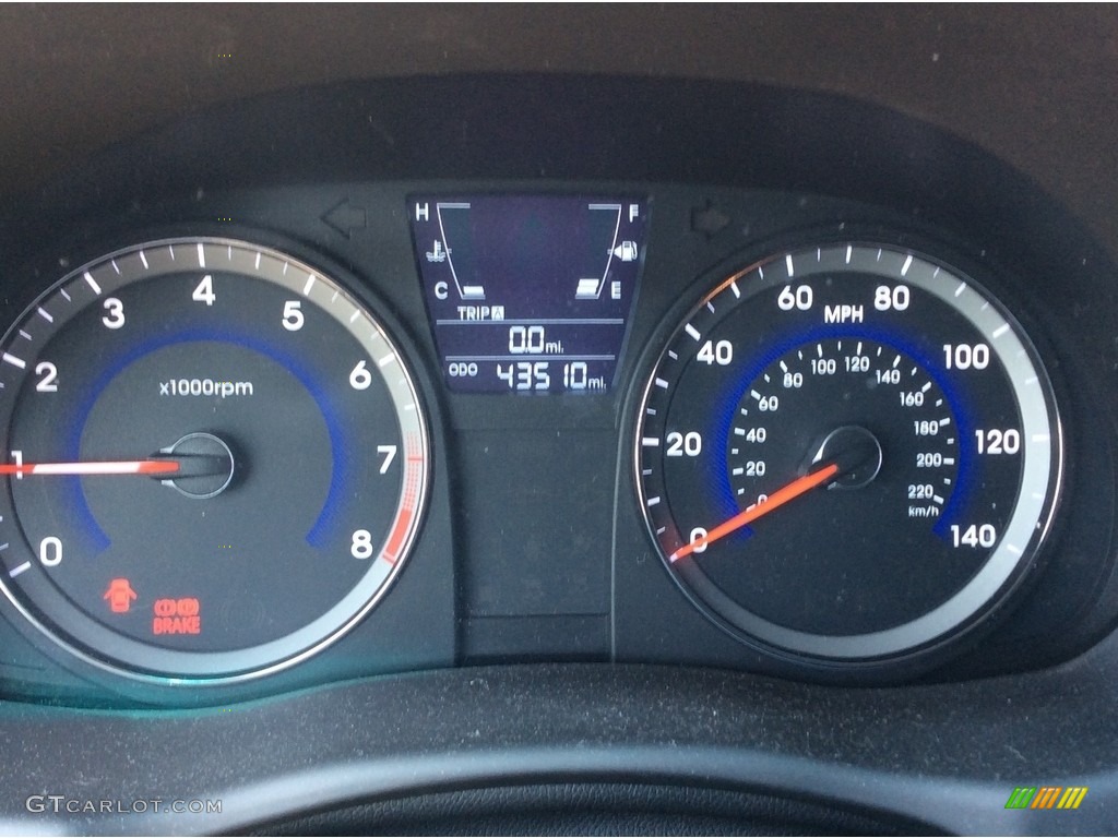 2013 Accent GS 5 Door - Marathon Blue / Gray photo #17