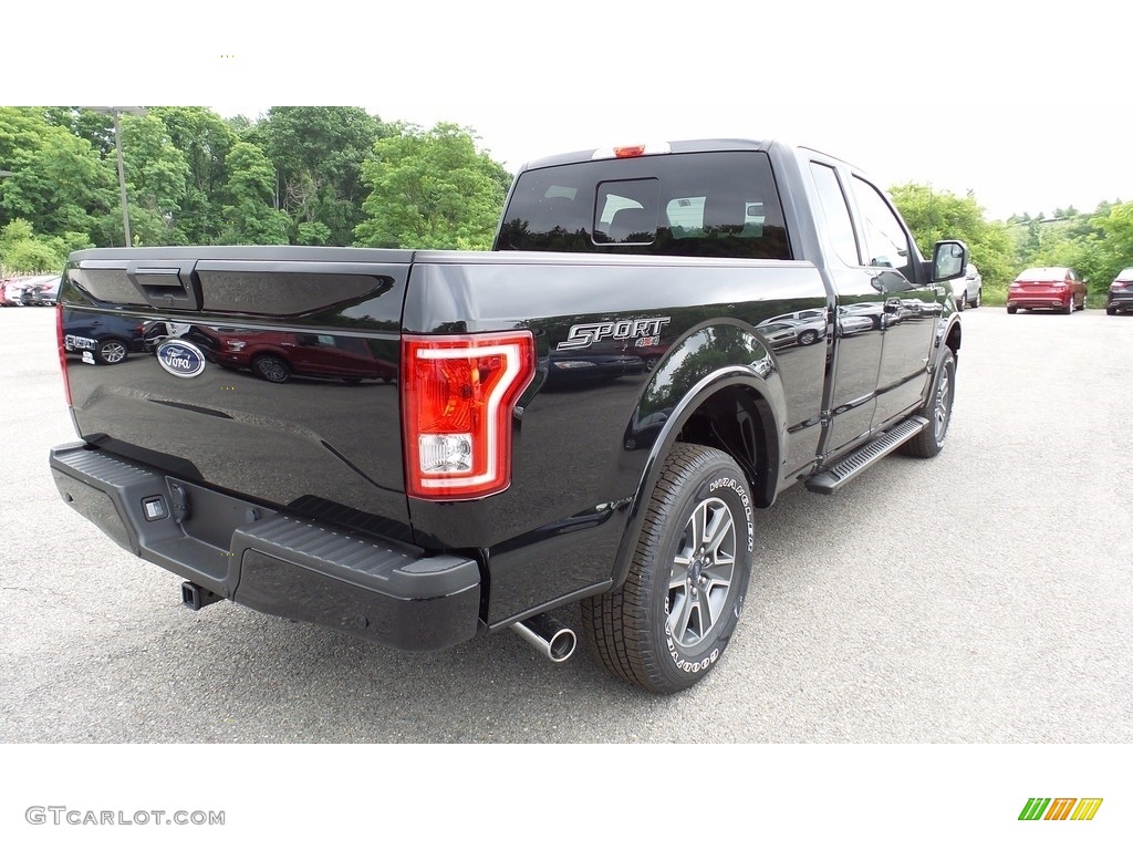 2016 F150 XLT SuperCab 4x4 - Shadow Black / Black photo #6