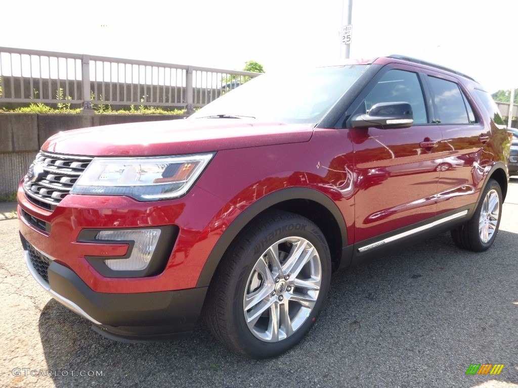 2016 Explorer XLT 4WD - Ruby Red Metallic Tri-Coat / Ebony Black photo #6