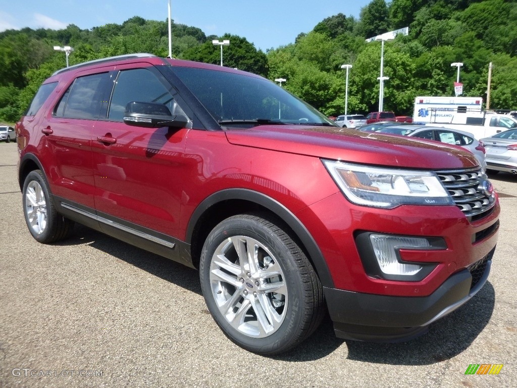 2016 Explorer XLT 4WD - Ruby Red Metallic Tri-Coat / Ebony Black photo #8