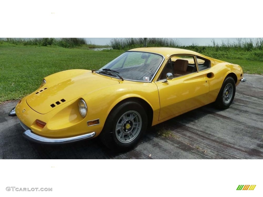 Yellow 1972 Ferrari Dino 246 GT Exterior Photo #113861164