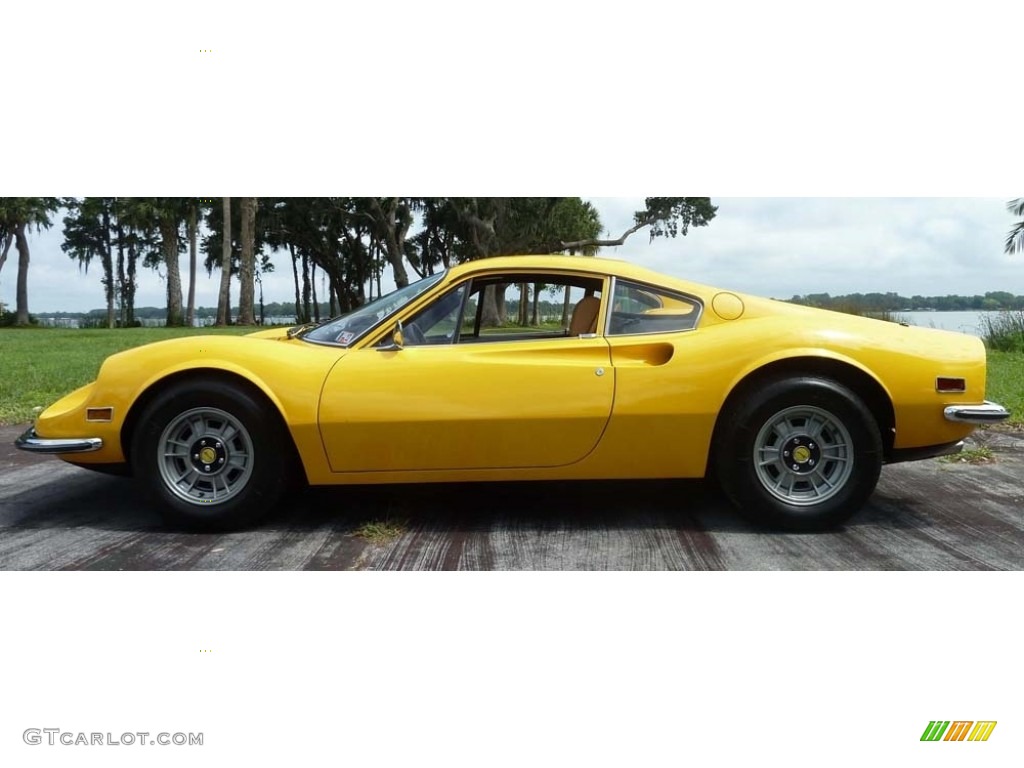 Yellow 1972 Ferrari Dino 246 GT Exterior Photo #113861185