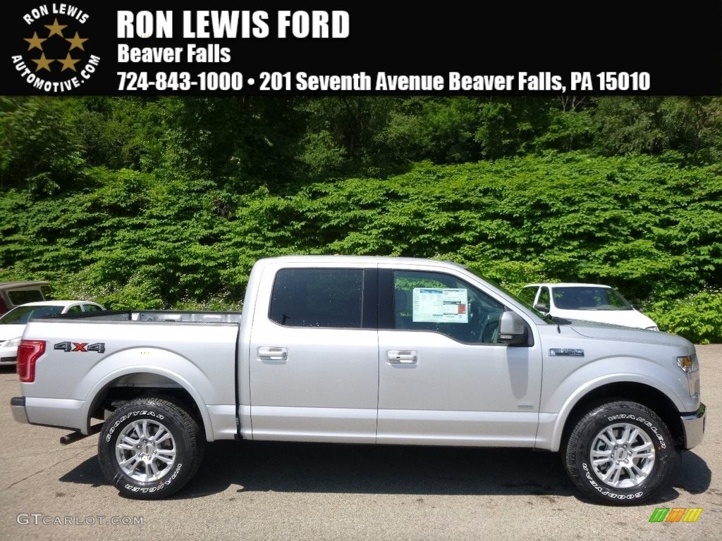 2016 F150 Lariat SuperCrew 4x4 - Ingot Silver / Medium Earth Gray photo #1