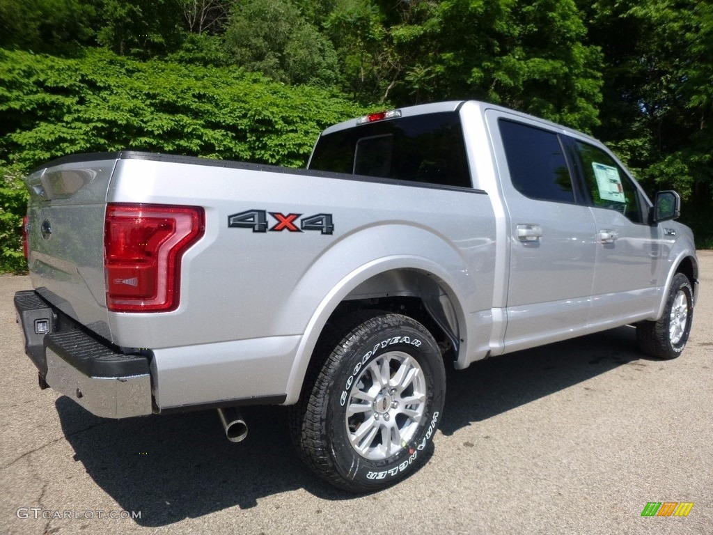 2016 F150 Lariat SuperCrew 4x4 - Ingot Silver / Medium Earth Gray photo #2