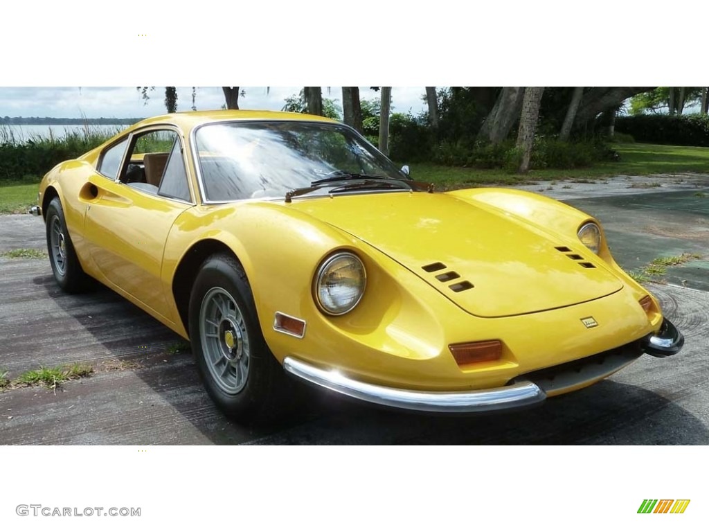 Yellow 1972 Ferrari Dino 246 GT Exterior Photo #113861310