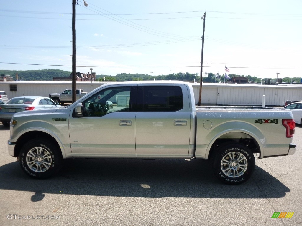 2016 F150 Lariat SuperCrew 4x4 - Ingot Silver / Medium Earth Gray photo #5