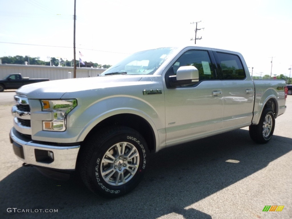 2016 F150 Lariat SuperCrew 4x4 - Ingot Silver / Medium Earth Gray photo #6