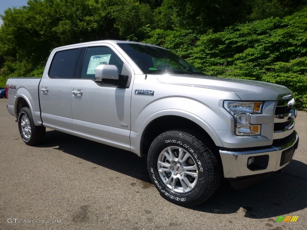 2016 F150 Lariat SuperCrew 4x4 - Ingot Silver / Medium Earth Gray photo #8